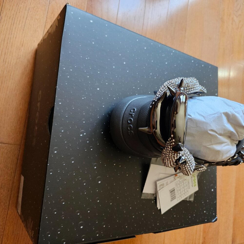 Crocs x Swarovski Platform Bae Clog Crystals Black Collab - Picture 4 of 5